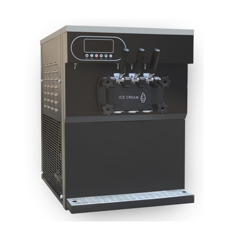 Commercial Ice Cream Machine Countertop - 3 Farklı Lezzette Üretilen, Ticari Amaçlı,