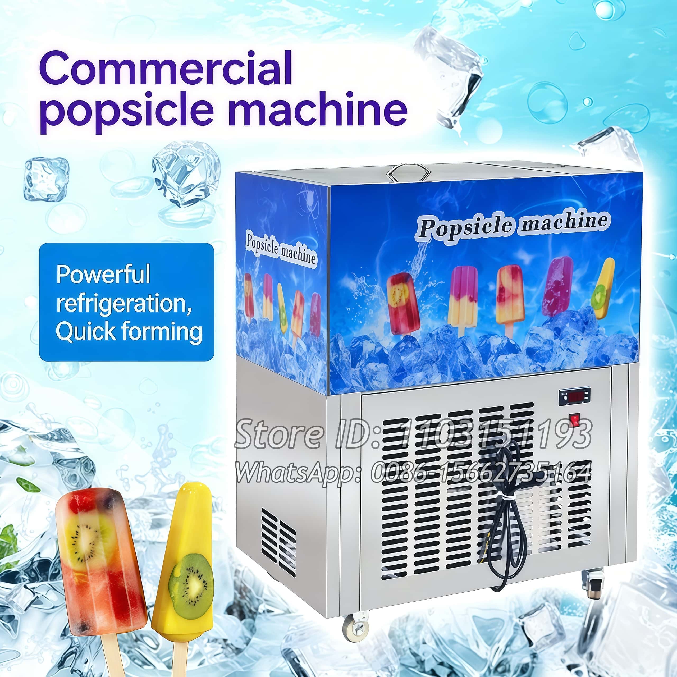 Commercial Popsicle Mold Maker Machine - Ticari Çoklu Kalıplı Dondurma Makinesi Otomatik