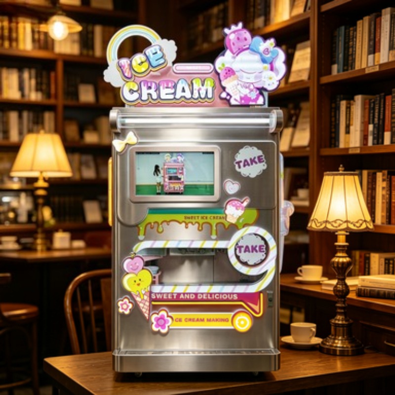 Commercial Gelato Maker Machine - Paslanmaz Çelik Ticari Dondurma Makinesi, Parti