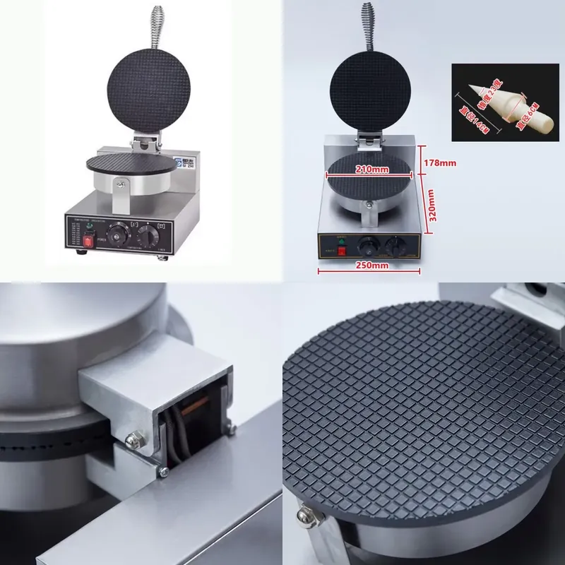 Ice Cream Cone Maker Commercial - TEBAK Fabrika Atıştırmalık Makineleri Elektrikli Waffle
