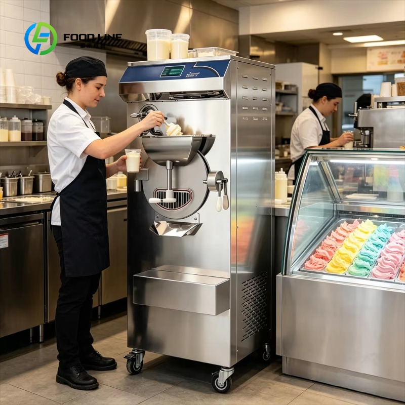 Ice Cream Pasteurizer Machine - 15L Ticari Ayaklı Sert Dondurma Makinesi,
