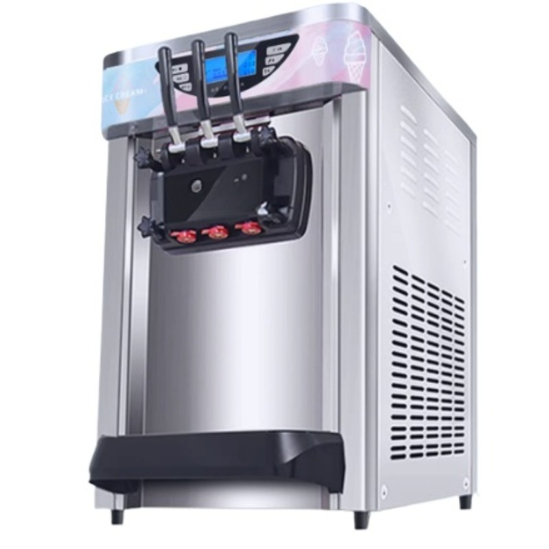 Soft Ice Cream Maker Machine Commercial - Ticari Yumuşak Dondurma Makinesi Otomatik Yumuşak