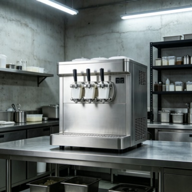 Profesyonel Yumuşak Dondurma M - Soft Serve Ice Cream Machine 3 Flavor incelemesi ve fiyatı