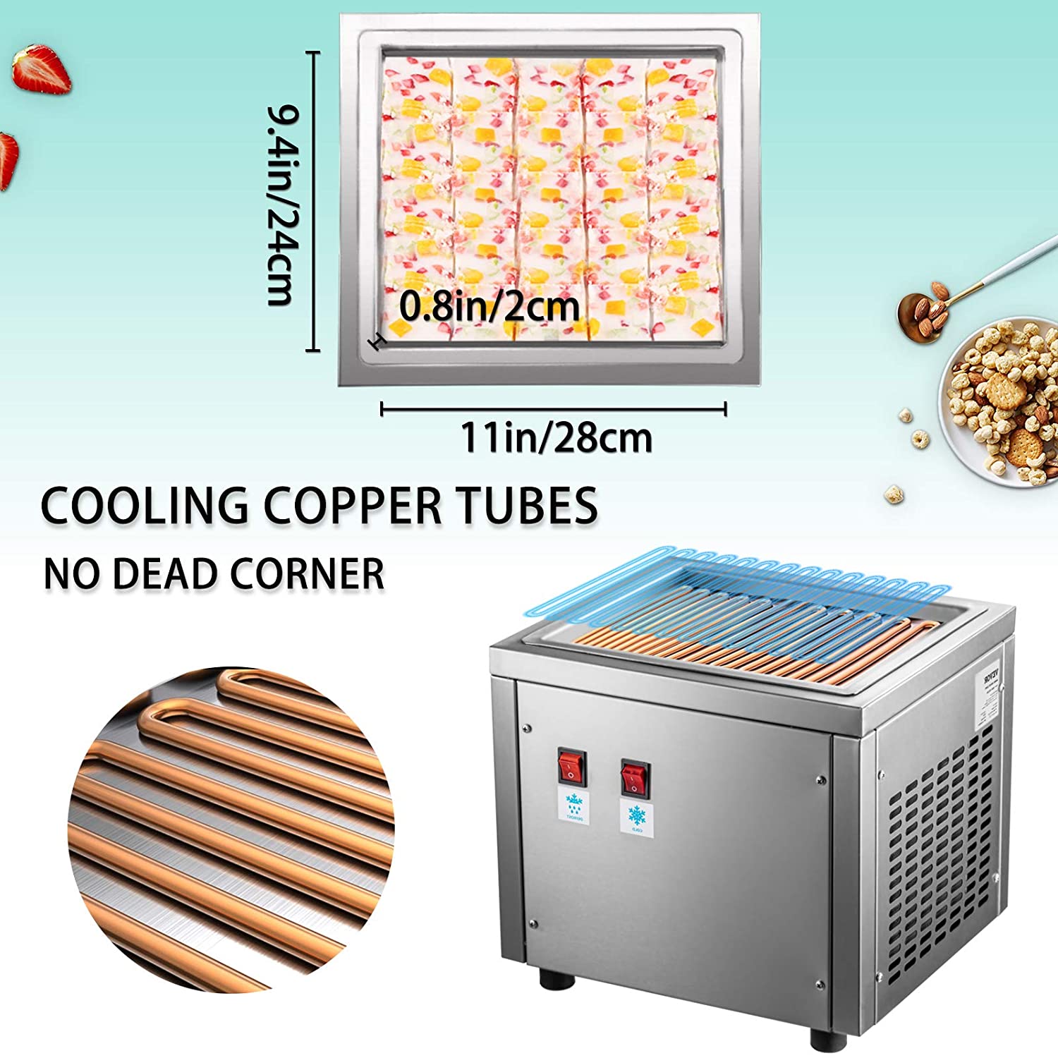 CHKJ Zaman Sınırlı Rulo Dondur - Rolled Ice Cream Machine Fried Plate incelemesi ve fiyatı