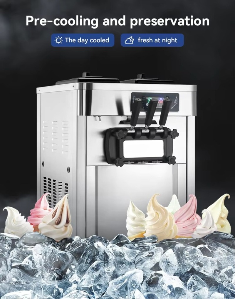 Profesyonel Ticari Otomatik Do - Soft Ice Cream Maker Machine Commercial incelemesi ve fiyatı