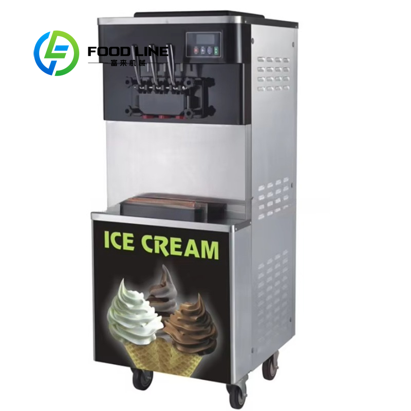 Özelleştirilmiş Ticari 3 Çeşit - Soft Serve Ice Cream Machine 3 Flavor incelemesi ve fiyatı