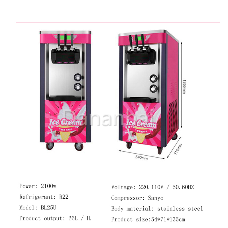 Tatlı Servis Makinesi, Paslanm - Frozen Yogurt Machine Commercial incelemesi ve fiyatı