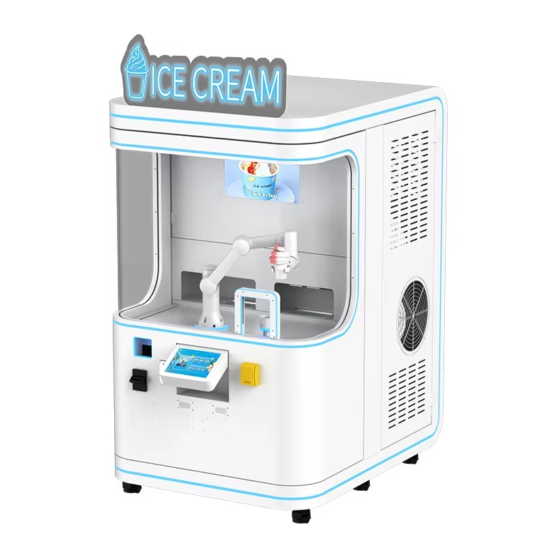 Robotik Kollu Dondurma Otomatı - Soft Serve Ice Cream Machine 3 Flavor incelemesi ve fiyatı