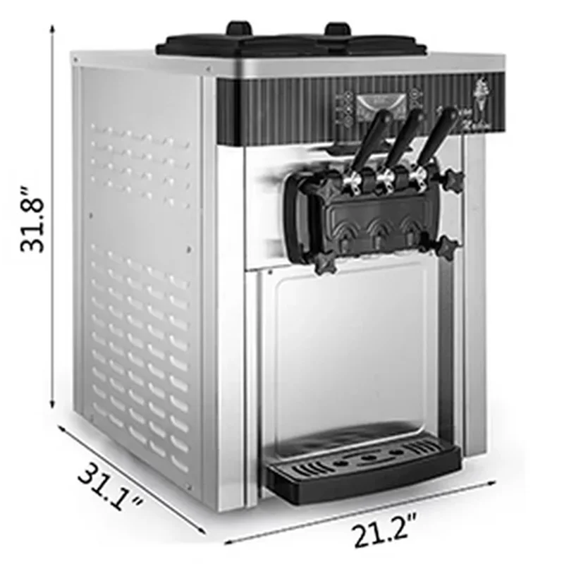 3 Çeşitli Aromalı Tezgah Üstü  - Commercial Ice Cream Machine Countertop incelemesi ve fiyatı