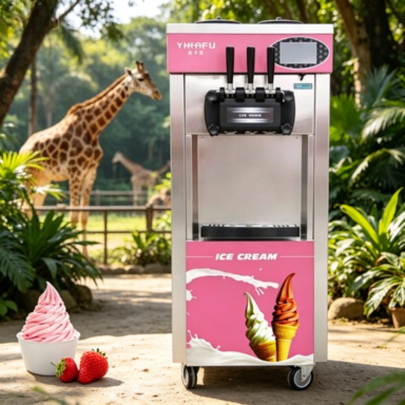 Profesyonel Ticari Dondurma Ma - Soft Serve Ice Cream Machine 3 Flavor incelemesi ve fiyatı