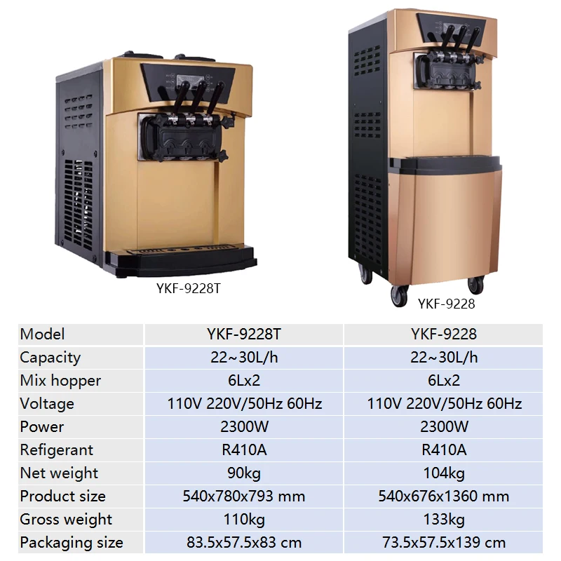 Yumuşak Dondurma Makineleri iç - Soft Serve Ice Cream Machine 3 Flavor incelemesi ve fiyatı
