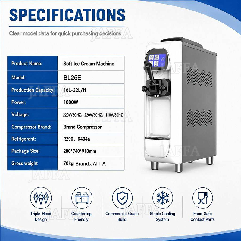 Mini 16-22L/H Ticari Dondurma  - Commercial Ice Cream Machine Countertop incelemesi ve fiyatı