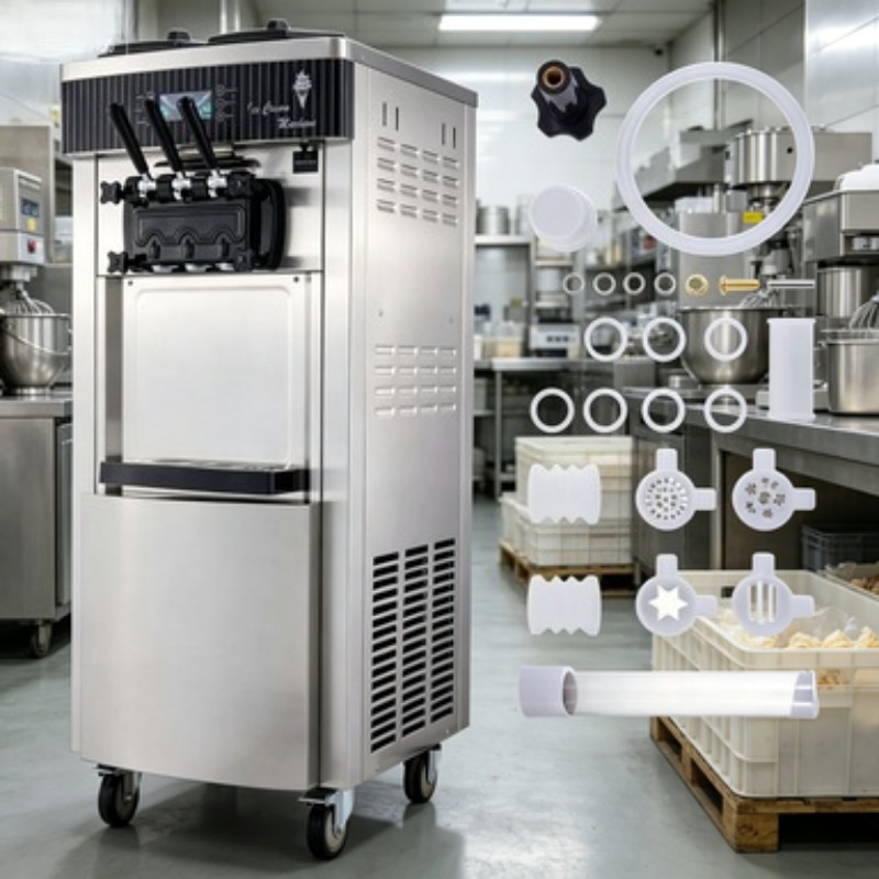 Paslanmaz Çelik Dondurma Makin - Soft Serve Ice Cream Machine 3 Flavor incelemesi ve fiyatı