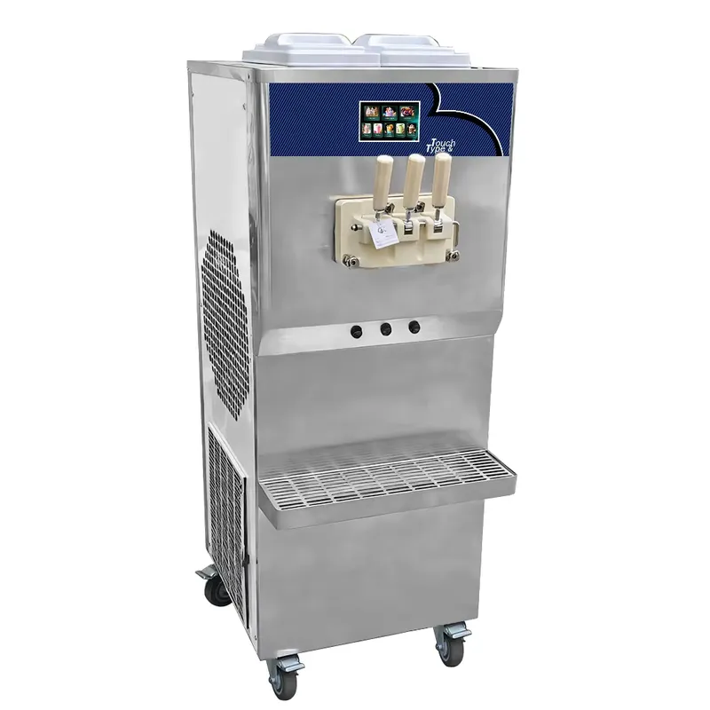 3 Çeşitli Ticari Yumuşak Dondu - Soft Serve Ice Cream Machine 3 Flavor incelemesi ve fiyatı