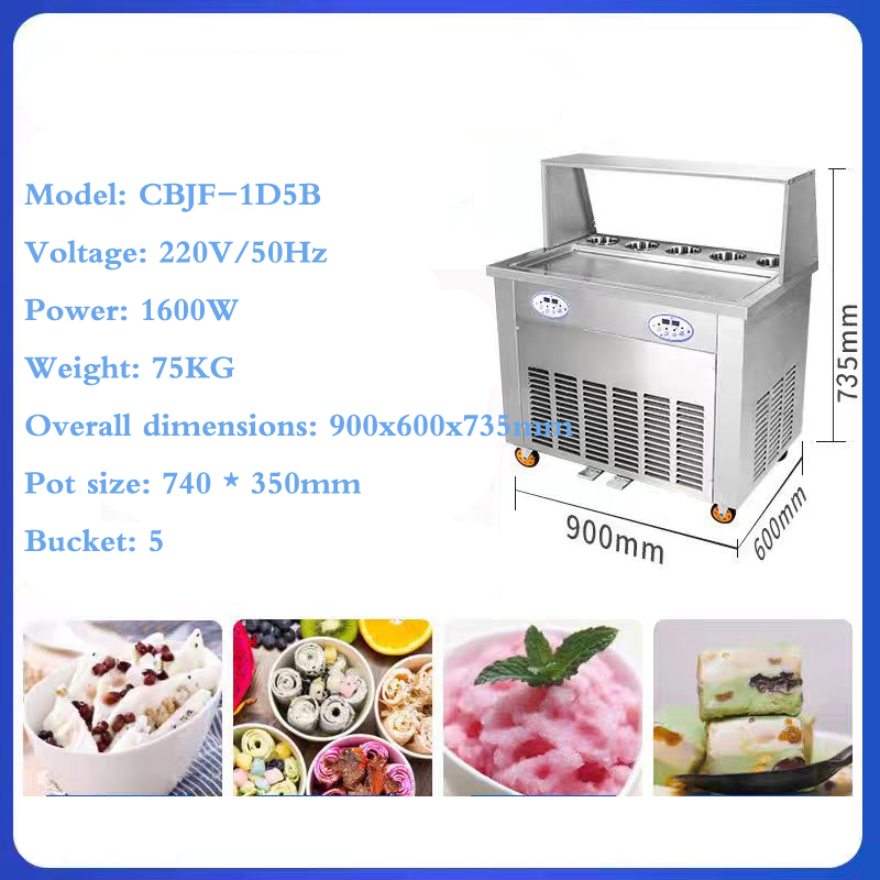 Taze Meyveli Kızarmış Dondurma - Rolled Ice Cream Machine Fried Plate incelemesi ve fiyatı