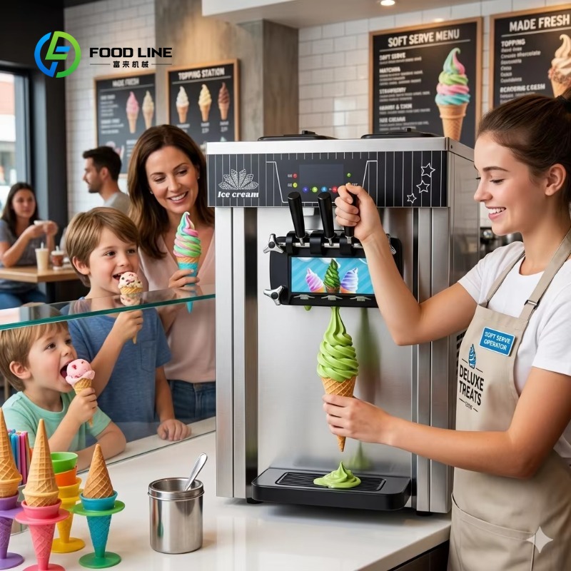 Özelleştirilmiş Yumuşak Dondur - Soft Ice Cream Maker Machine Commercial incelemesi ve fiyatı