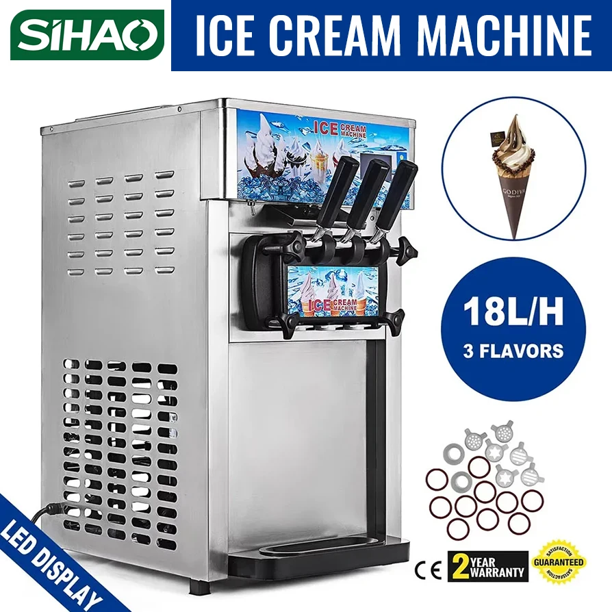 SIHAO Tezgah Üstü Ticari Tip Y - Commercial Ice Cream Machine Countertop incelemesi ve fiyatı