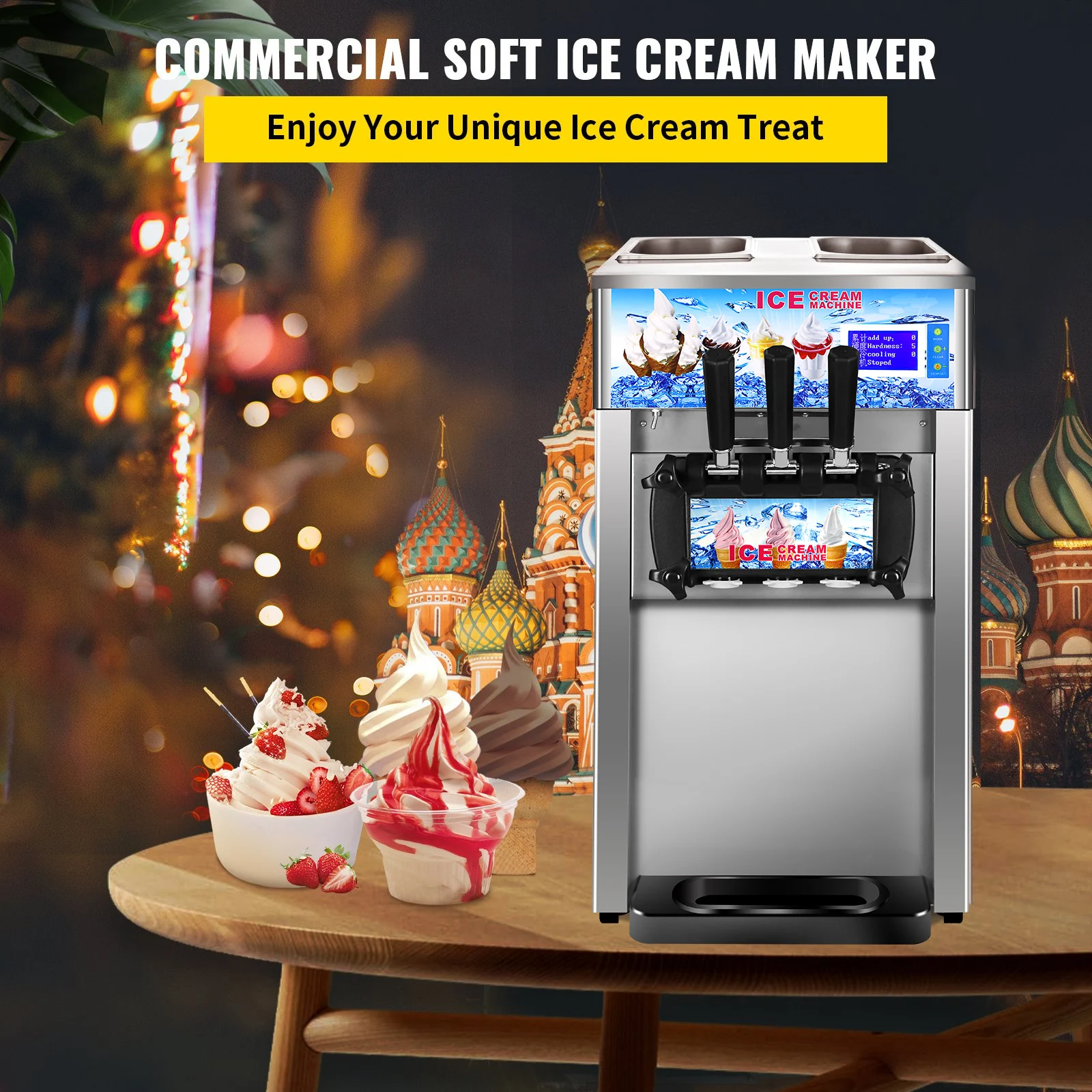 SIHAO Tezgah Üstü Ticari Tip Y - Commercial Ice Cream Machine Countertop incelemesi ve fiyatı
