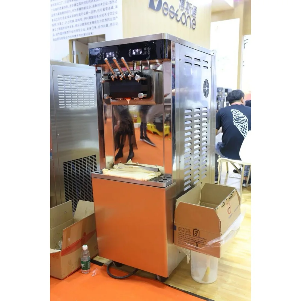 25-28L/S Otomatik Ticari Dondu - Soft Serve Ice Cream Machine 3 Flavor incelemesi ve fiyatı