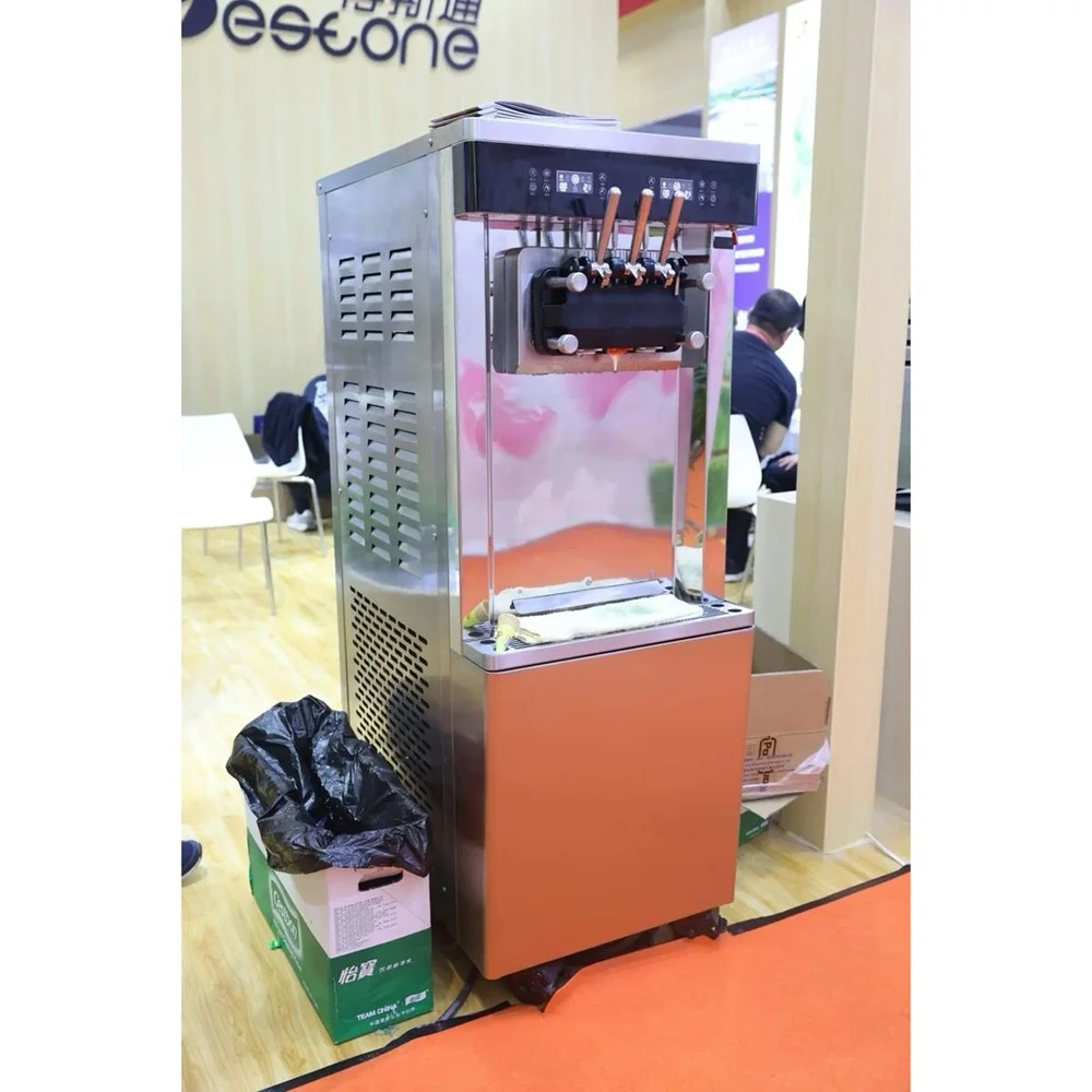 25-28L/S Otomatik Ticari Dondu - Soft Serve Ice Cream Machine 3 Flavor incelemesi ve fiyatı