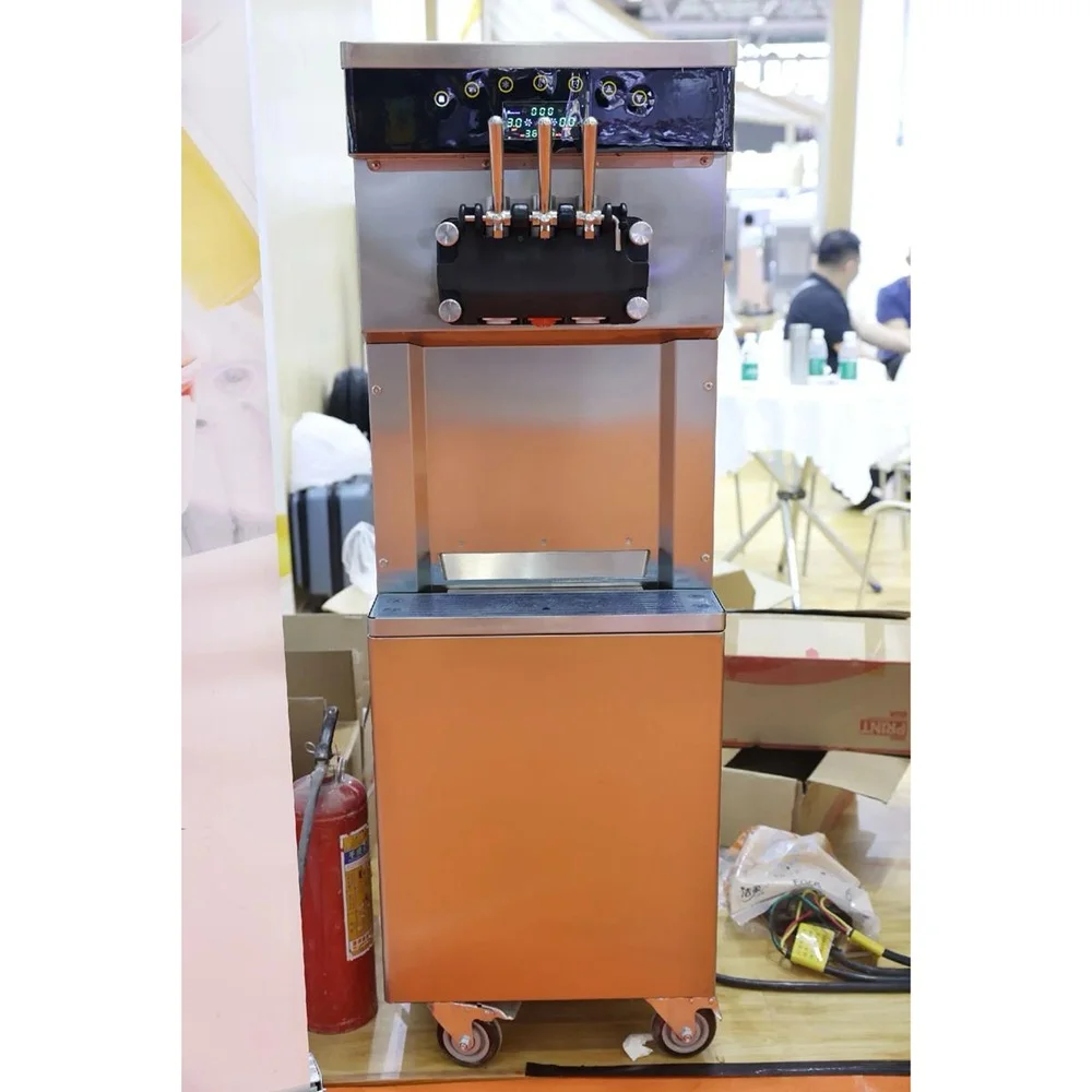 25-28L/S Otomatik Ticari Dondu - Soft Serve Ice Cream Machine 3 Flavor incelemesi ve fiyatı