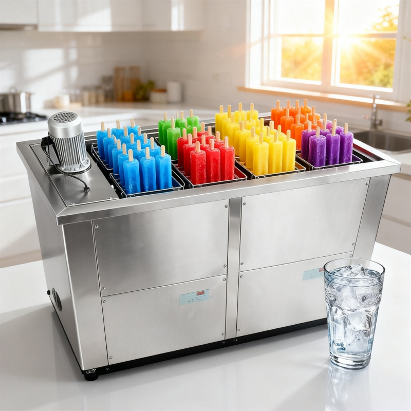Yüksek Verimli, Çift Kalıplı D - Commercial Popsicle Mold Maker Machine incelemesi ve fiyatı
